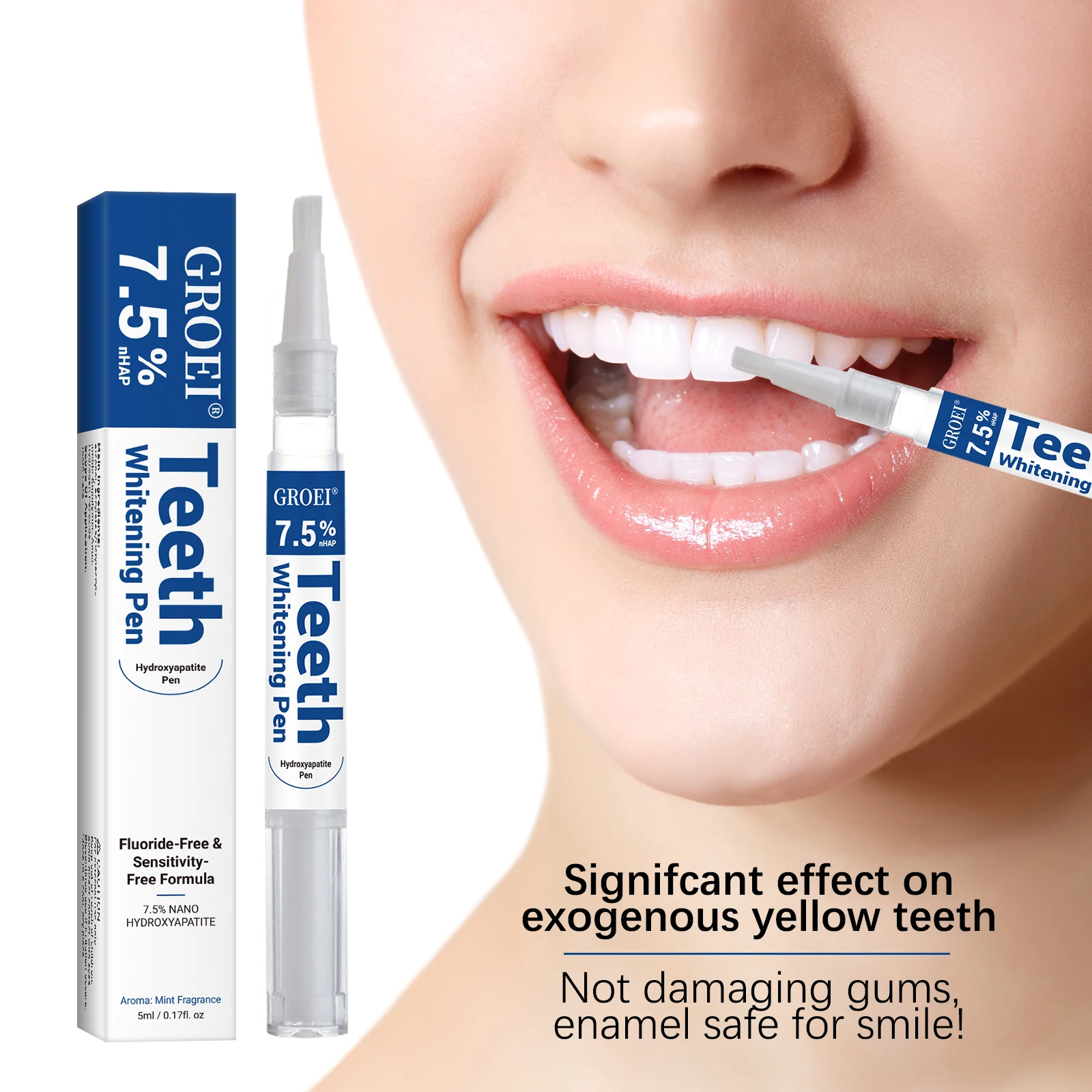Teeth Whitening Foam - Pena Pemutih Gigi Hidroksiapatit Pena Gel