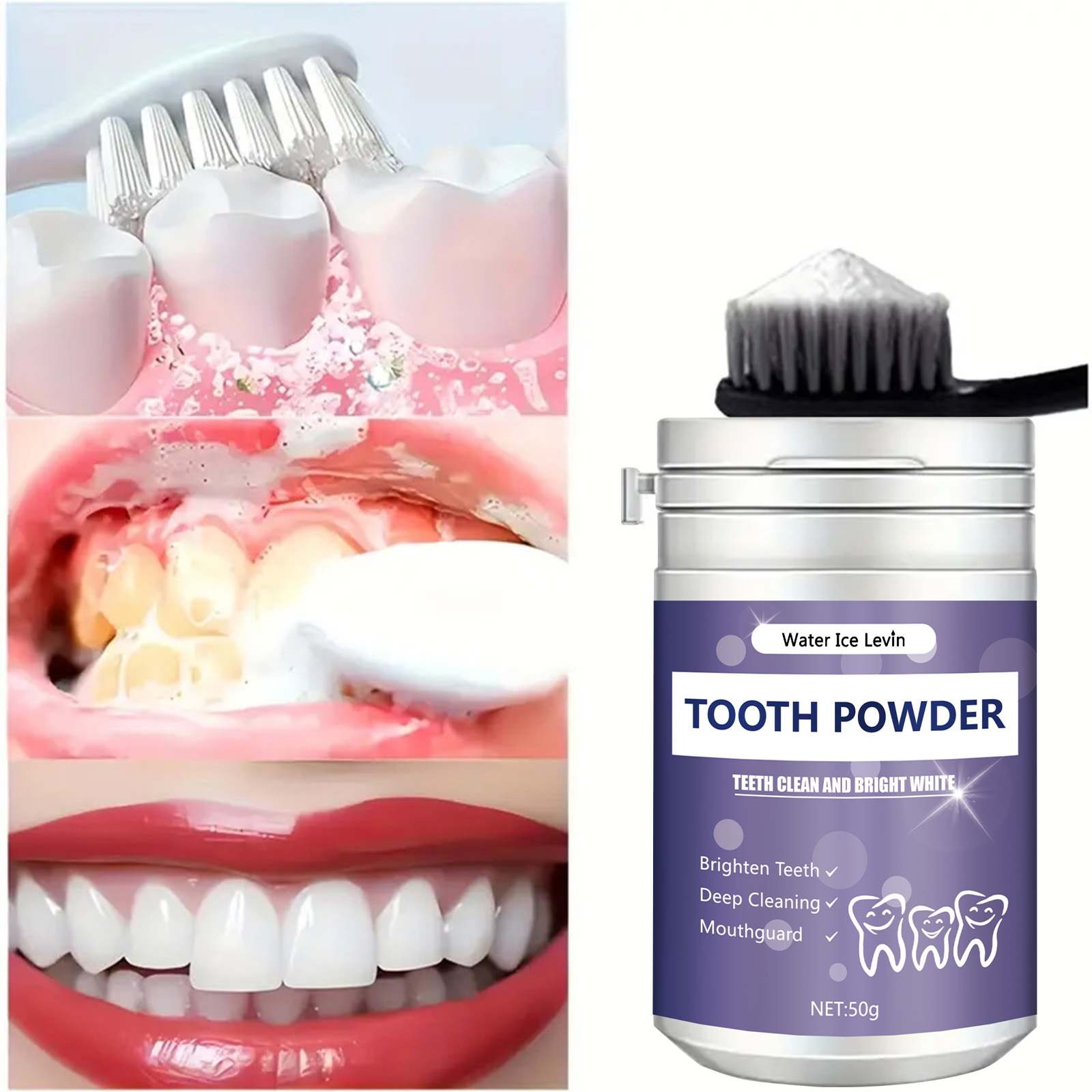 Teeth Whitening Powder - Bubuk pembersih gigi mutiara, bubuk pembersih