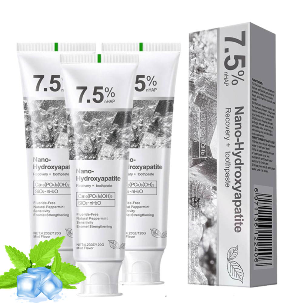 Hydroxyapatite Toothpaste - Pasta Gigi Nano Hidroksiapatit 7.5% Pemutih,