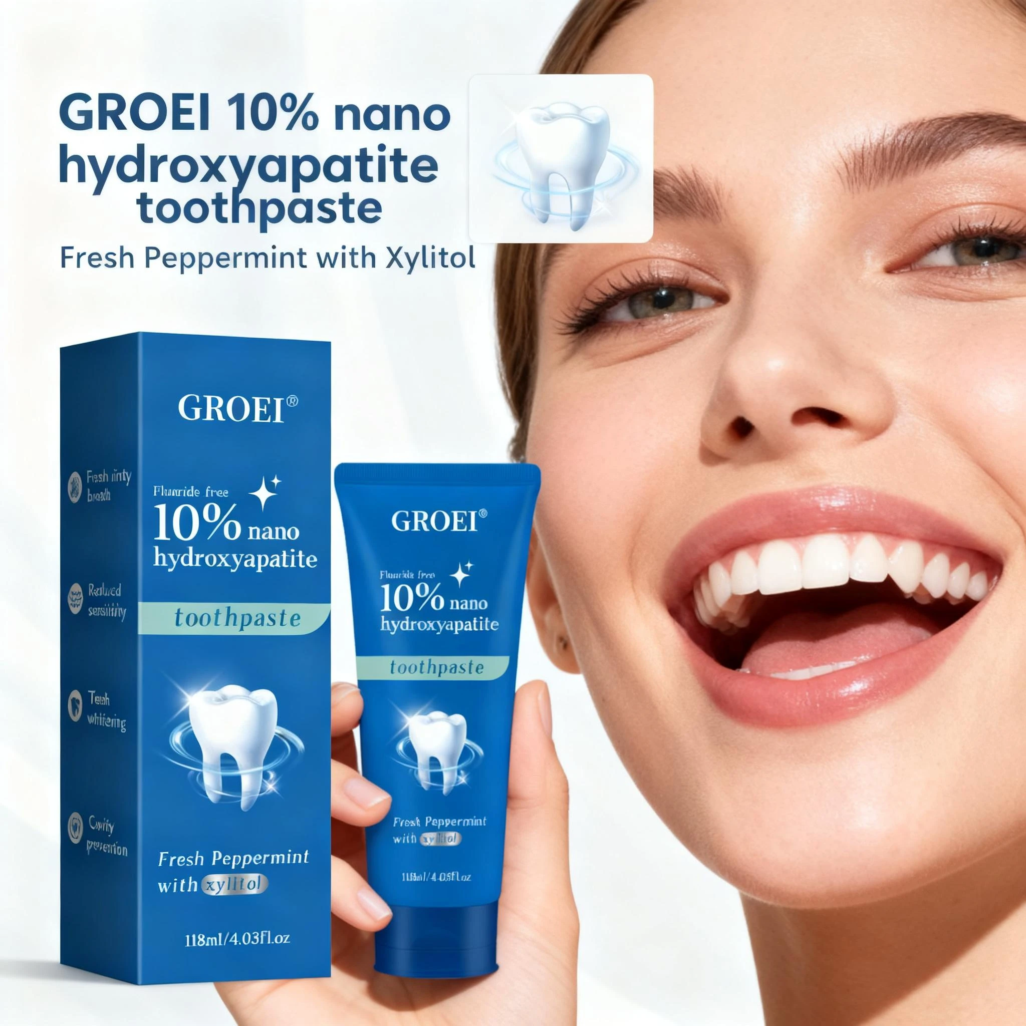 Hydroxyapatite Toothpaste - Pasta Gigi Xylitol Pencegah Karies -