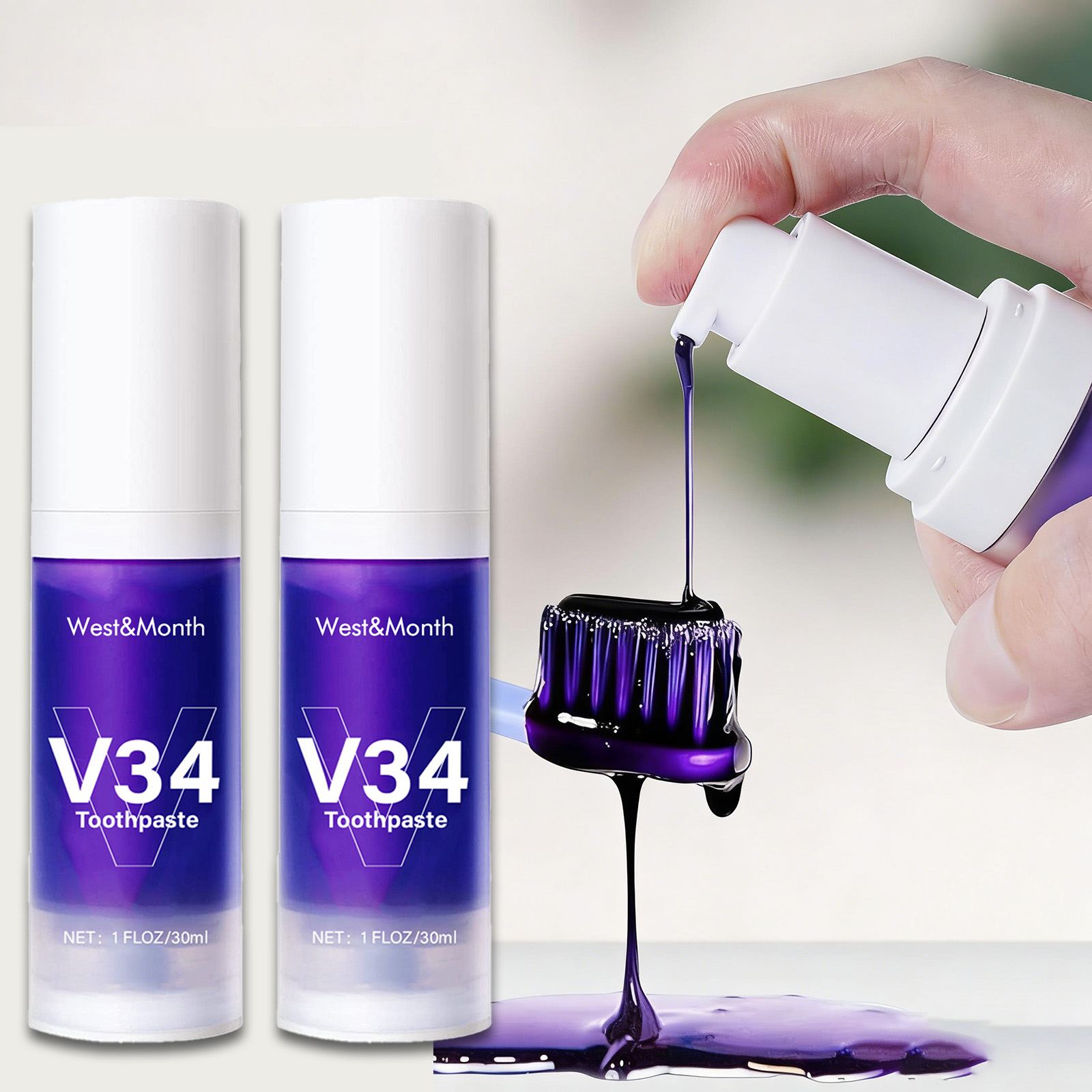 Remineralizing Toothpaste - V34 Pasta Gigi Pemutih Gigi 30Ml