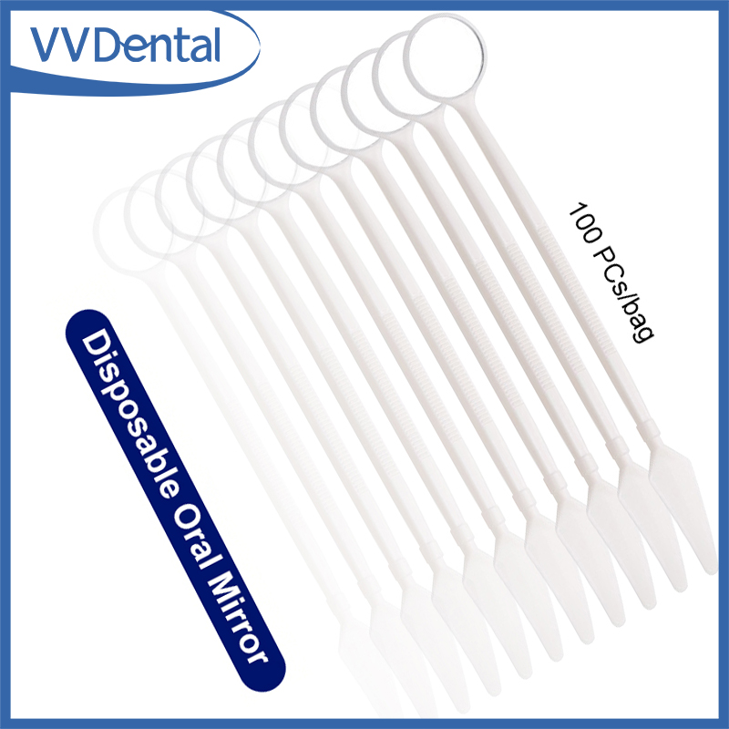 Teeth Whitening For Photos - 100 Buah Cermin Mulut Plastik Sekali