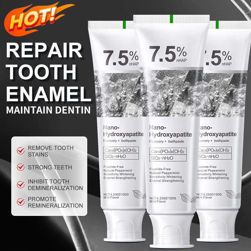 Hydroxyapatite Toothpaste - Pasta Gigi Pemutih Probiotik 7.5% Hidroksiapatit