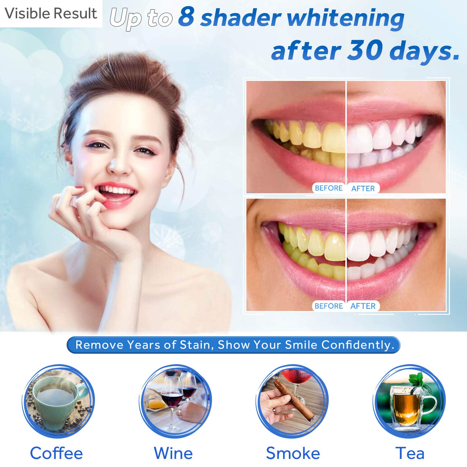 Gel Pemutih Gigi Isi Ulang Syr - Teeth Whitening Foam ulasan dan harga