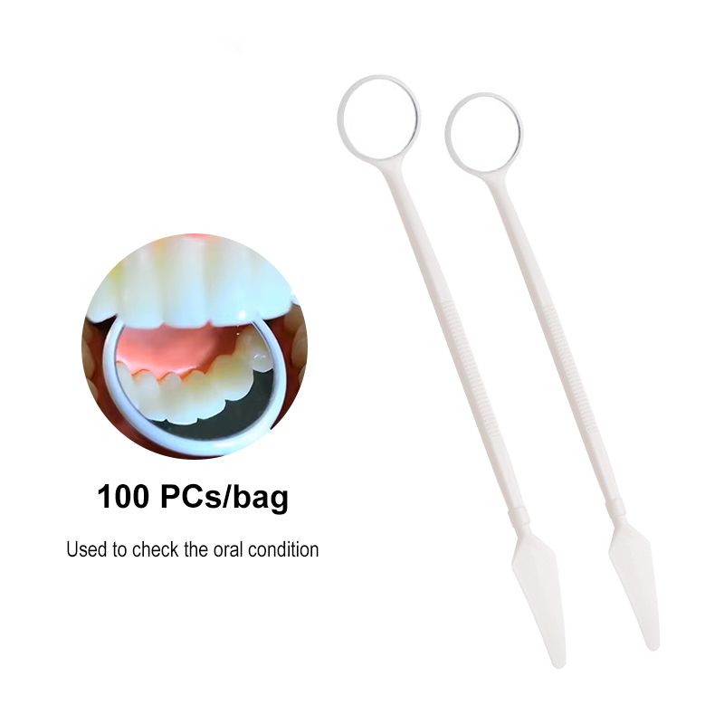 100Pcs/bag Cermin Mulut Sekali - Teeth Whitening For Photos ulasan dan harga