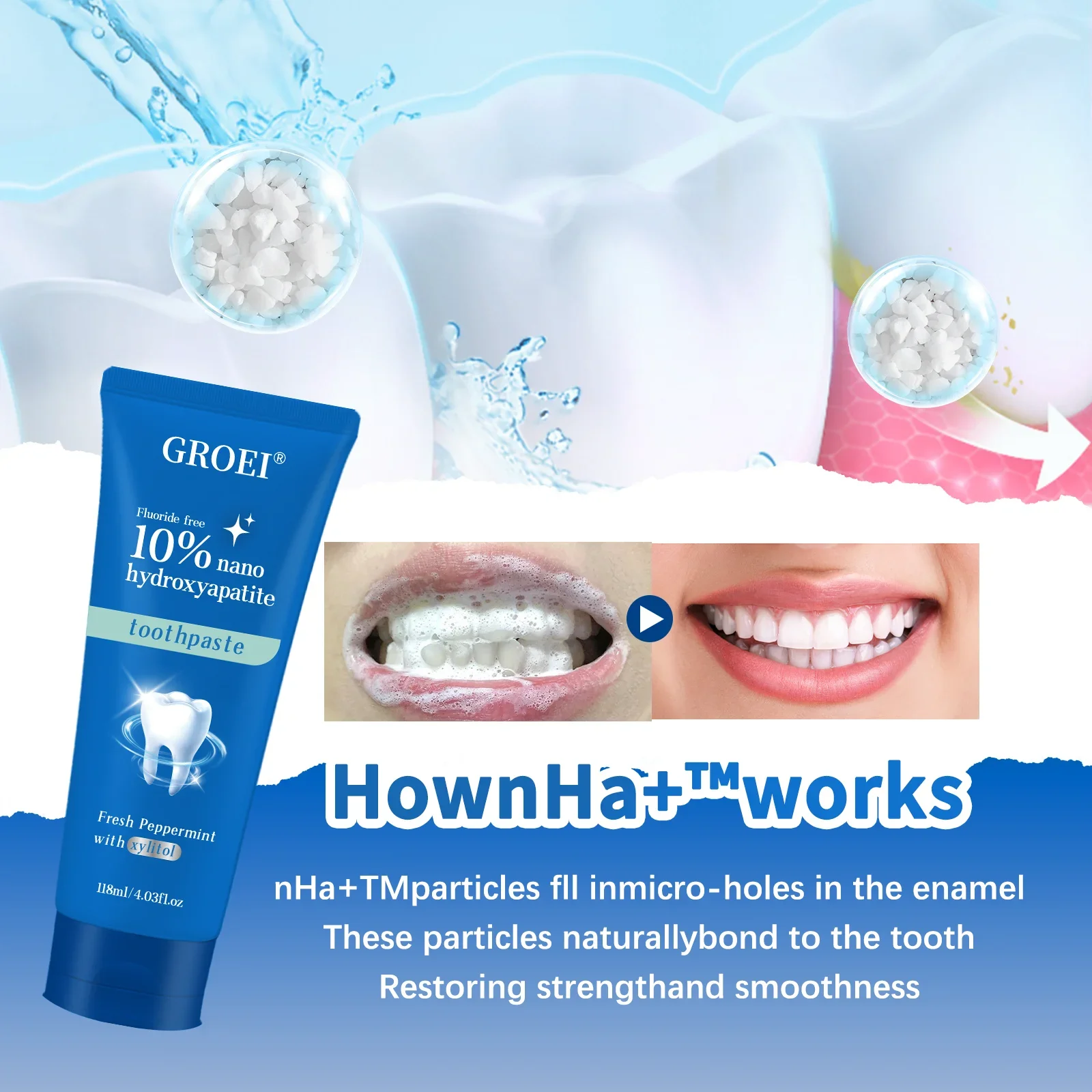 Pasta Gigi Xylitol Pencegah Ka - Hydroxyapatite Toothpaste ulasan dan harga