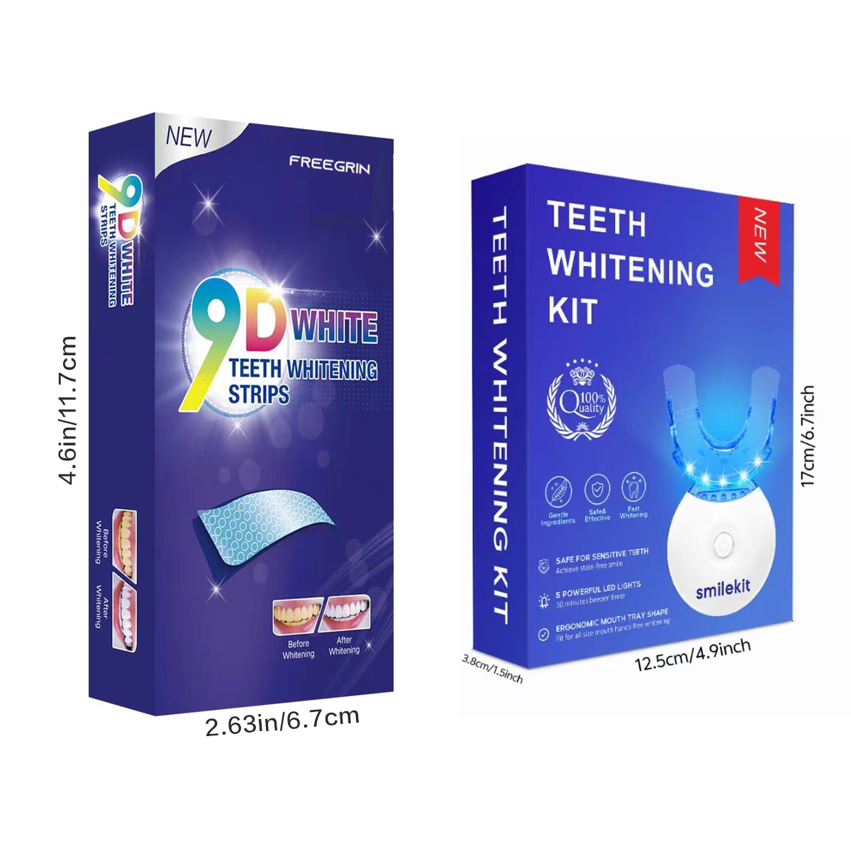 Kit pemutih gigi-5X lampu LED  - Teeth Whitening Foam ulasan dan harga