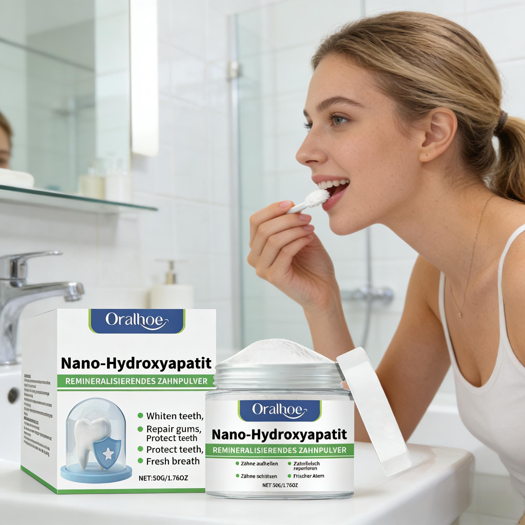 Bubuk Pemutih Gigi Oralhoe Pem - Teeth Whitening Powder ulasan dan harga
