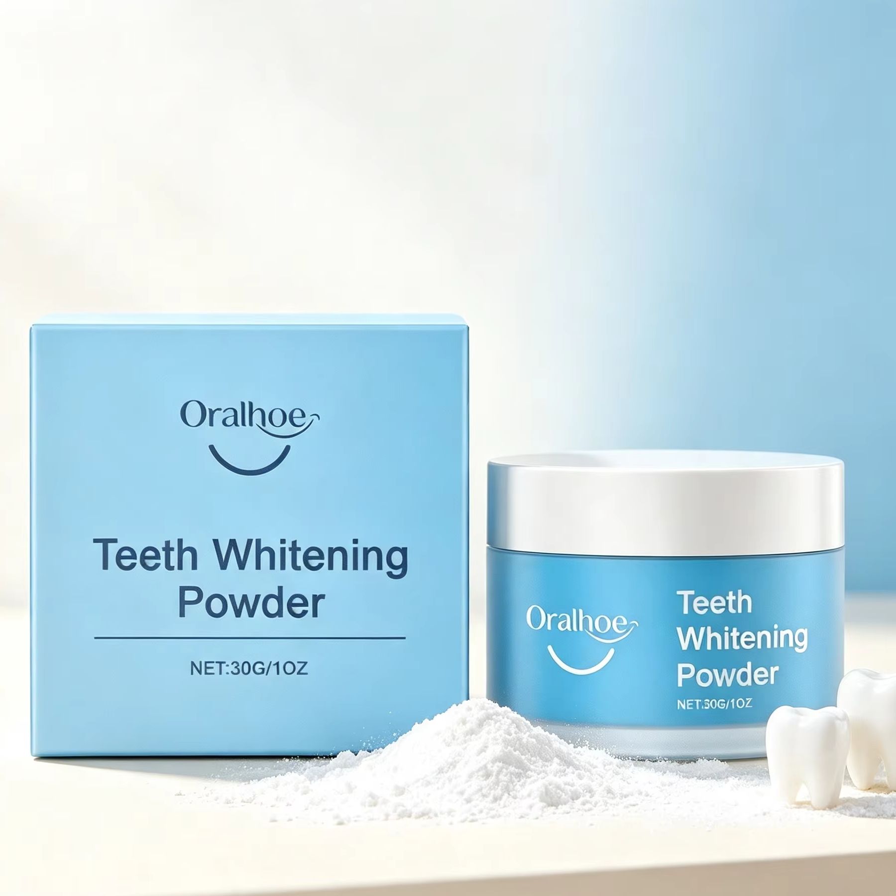 Bubuk Gigi Oralhoe untuk Membe - Teeth Whitening Powder ulasan dan harga