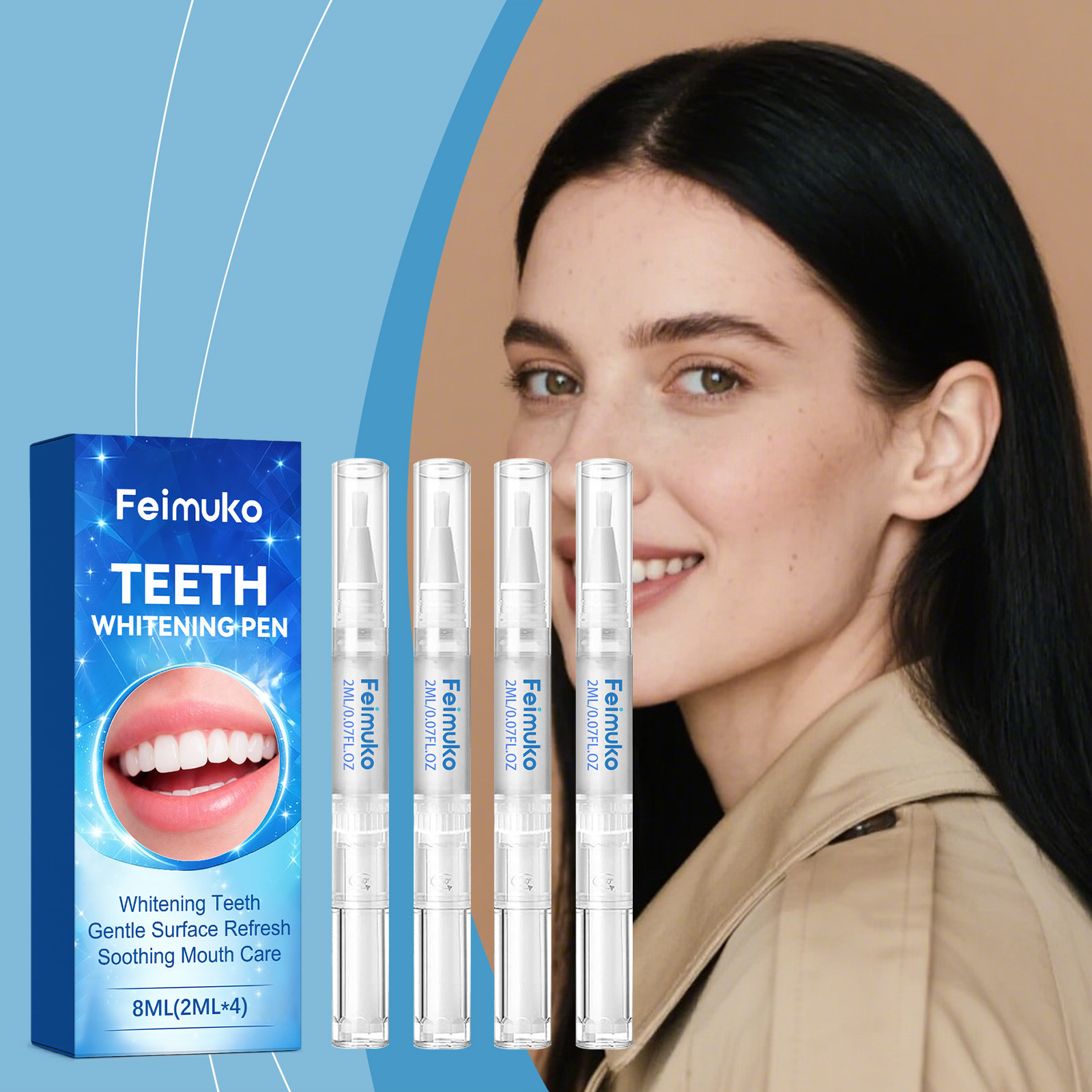 Feimuko Kit Pena Pemutih Gigi  - Teeth Whitening Kit At Home ulasan dan harga