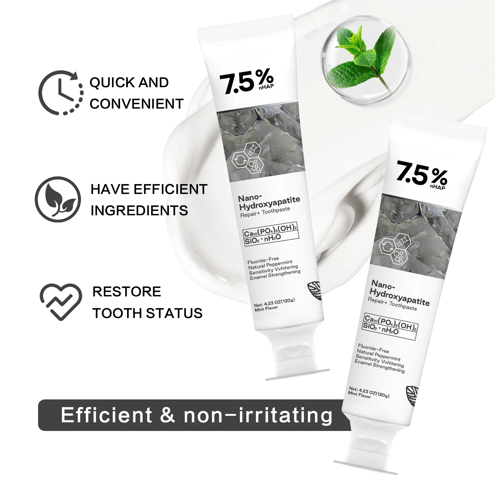 120G Pasta Gigi Nano Hidroksia - Hydroxyapatite Toothpaste ulasan dan harga
