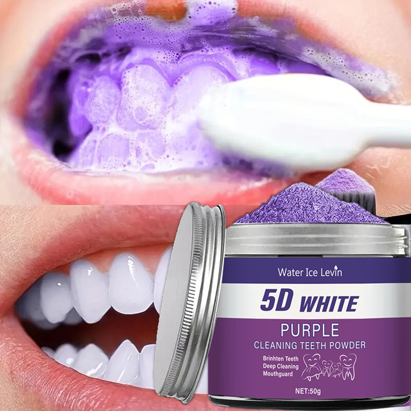 Bubuk Pemutih Gigi Ungu, 50g - - Teeth Whitening Co ulasan dan harga