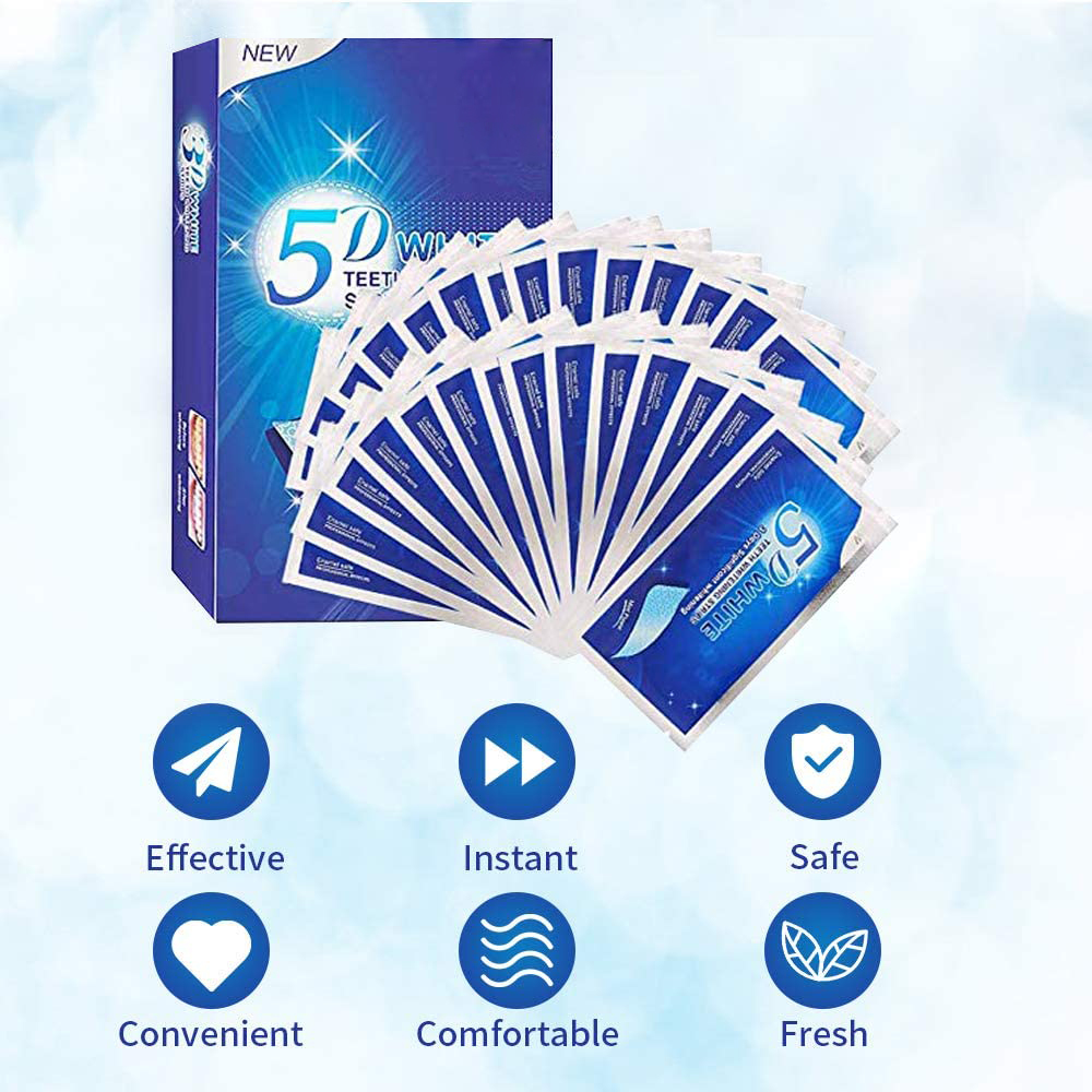 Strip Pemutih Gigi 5D Gel Pemu - Teeth Whitening Foam ulasan dan harga
