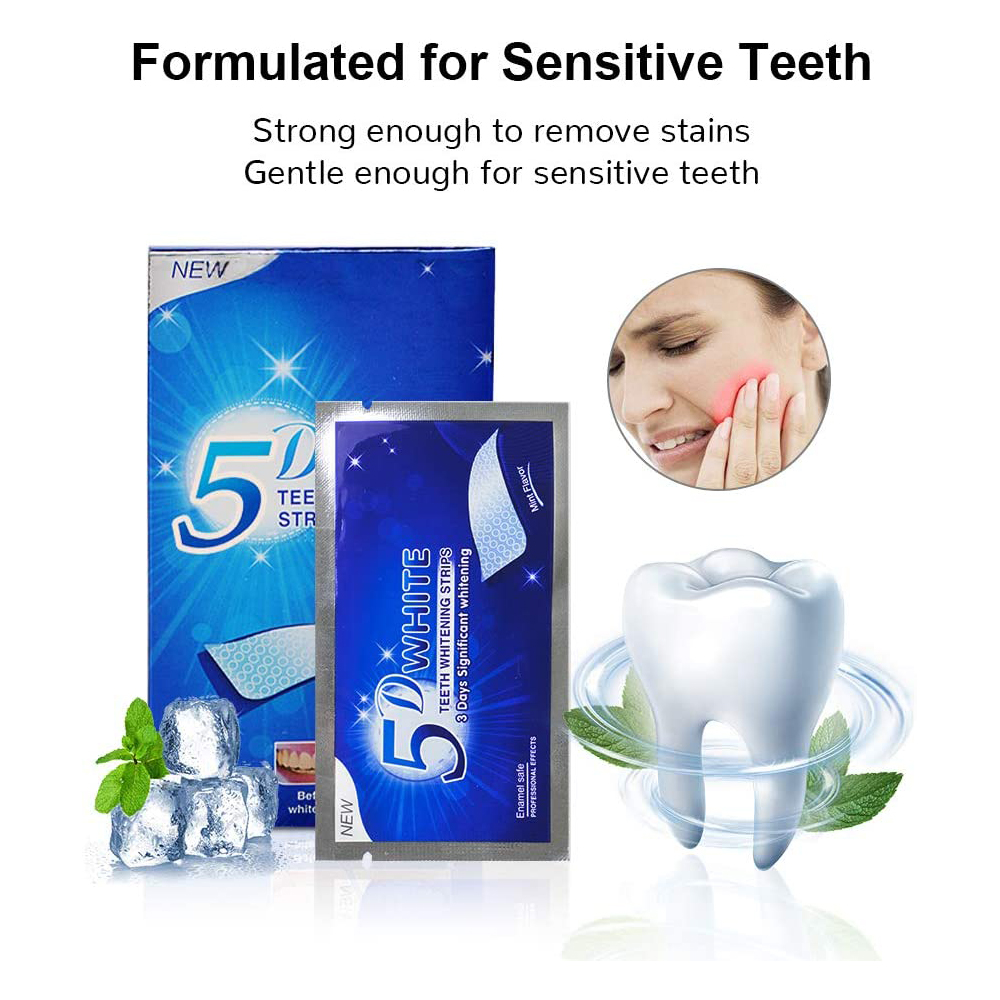 Strip Pemutih Gigi 5D Gel Pemu - Teeth Whitening Foam ulasan dan harga