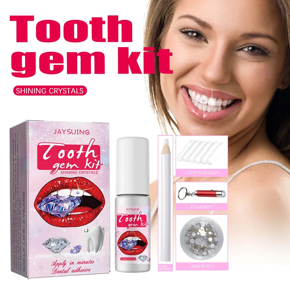 Kit permata gigi DIY dengan kr - Teeth Whitening Kit At Home ulasan dan harga
